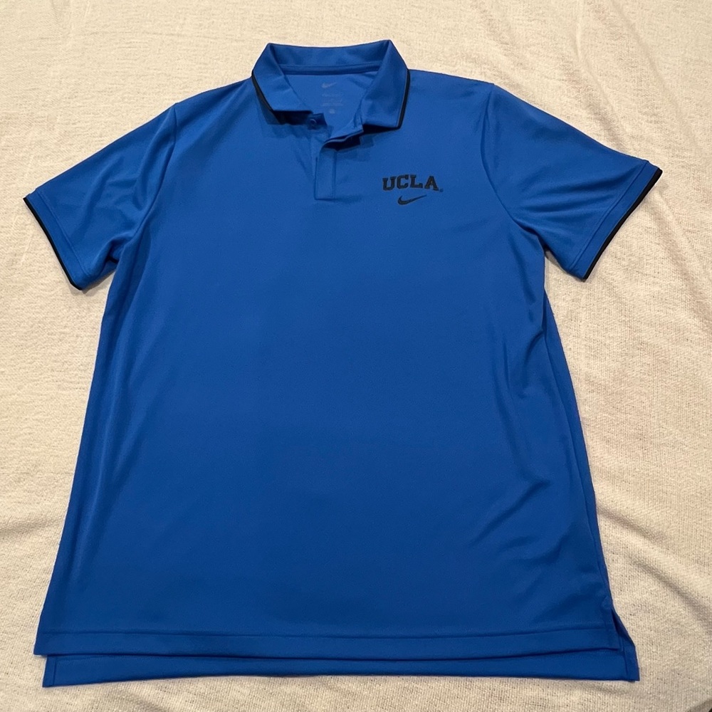 Nike Blue Polo Shirt with UCLA Logo